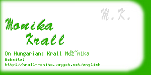 monika krall business card